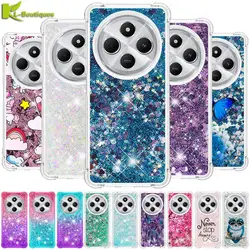 For Xiaomi Redmi 14C Case on For Funda Xiaomi Redmi 14C Cover Glitter Dynamic Liquid Case For Xiomi Redmi14C Phone Cases Coque