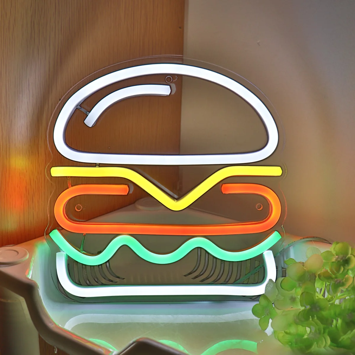 usb power hamburger led neon sign light quarto loja festa restaurante decoracao de cozinha 78 x 787 5v 1pc 01