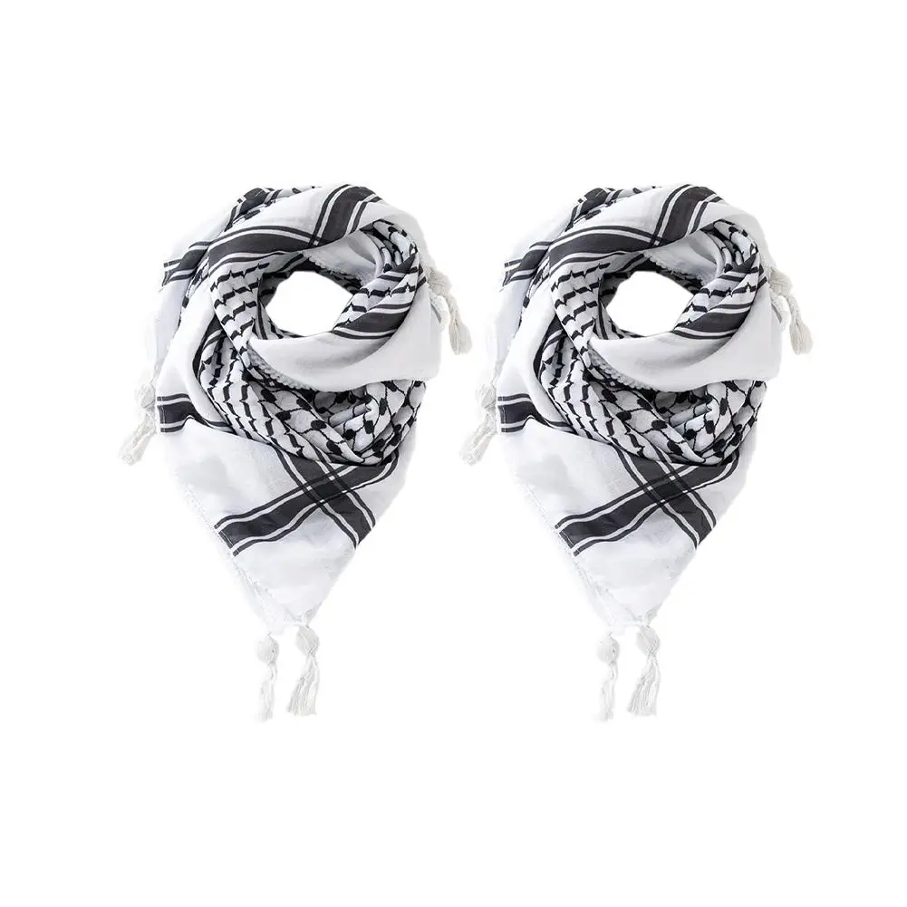 Tactical Arab Shemagh Military Scarf Outdoor Hiking Army Desert Scarves Muslim Hijab for Men Women Windproof Scarf With Tas K1M7