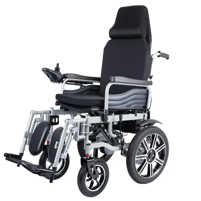 Comfortable one-handed operation Electric wheelchair Smart automatic portable foldable design for the elderly and disabled