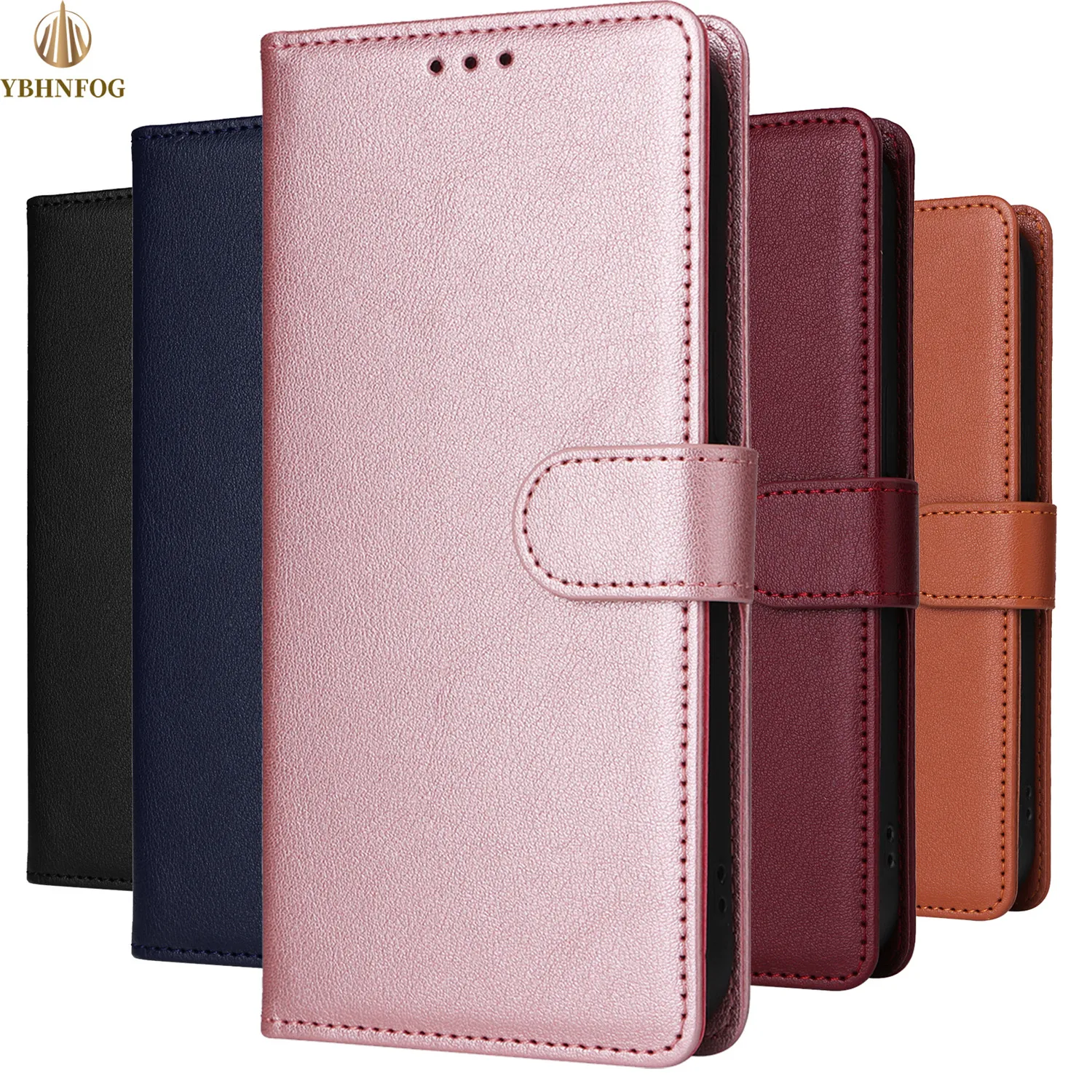 Leather Case Protect Cover For iPhone 15 14 13 12 Mini 11 Pro Max X XR XS Max 7 8 6 6s Plus SE 2020 2022 Stand Flip Wallet Case