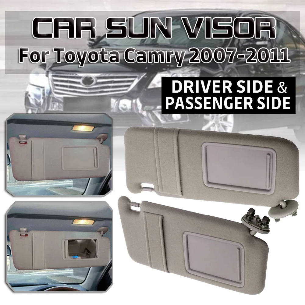 

2x Sun Visor Driver & Passenger Side for Toyota Camry 2007 2008 2009 2010 2011 Car Accesorries Beige