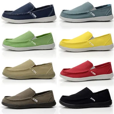 Brand Summer Breathable Cloth Shoes Men Classic Solid Color Light Lazy Shoes Slipon Men Shoes Comfortable Deodorant Canvas Shoes