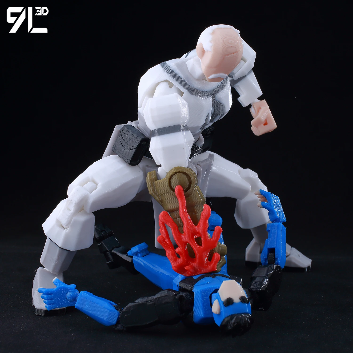 9L3D Titan Dummy13 juguete impreso en 3D Conquer VS invencible coleccionable figura de acción multiarticulada Superman Goku juguete de descompresión