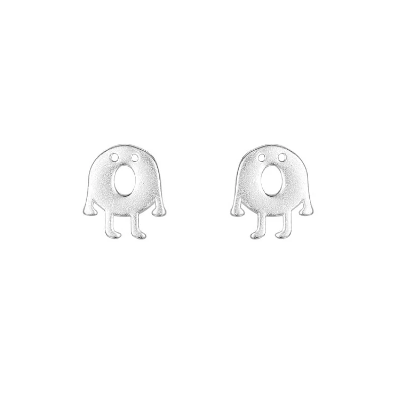 925 Sterling Silver Cute Mini  Small Stud Earrings Children Girl Simple Romantic Piercing Jewelry Accessories