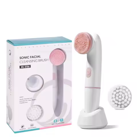 Electric Silicone Facial Cleanser, Waterproof Cleansing Brush, Sonic Facial Pore Cleaner, Facial Cleanser for Home Use