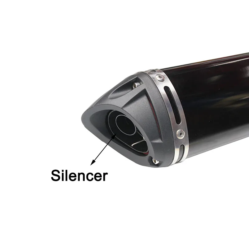 38mm universal caliber motorcycle exhaust muffler tailpipe, made of aluminum alloy, achieving a quiet effect
