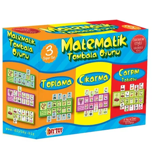 Diytoy 9239 Math Bingo Educatief Spel Set. Math Is Nooit Dit Plezier.