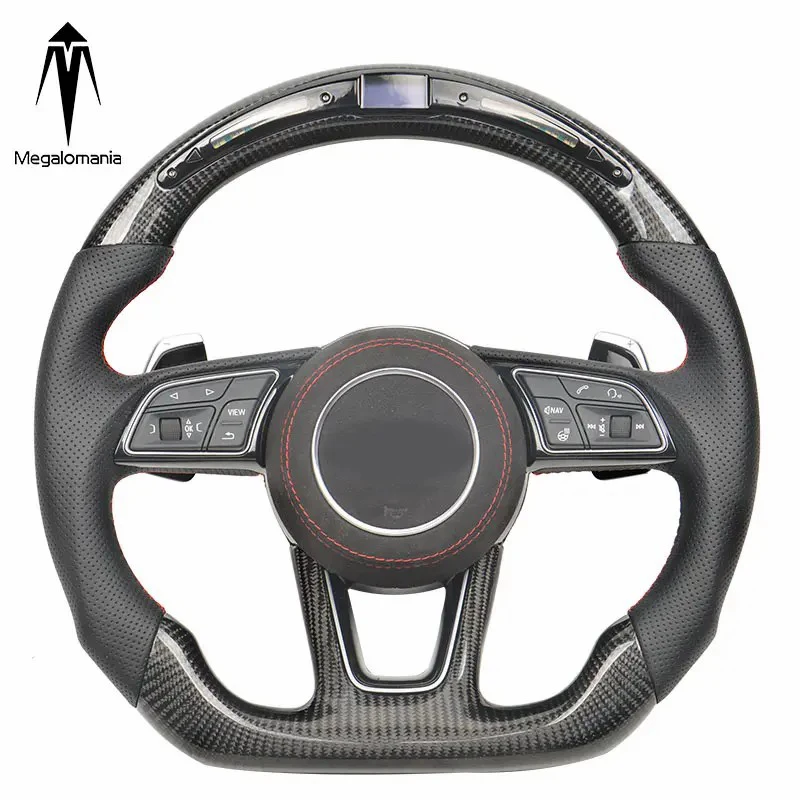 For new B9 Steering Wheel Carbon Fiber for audis A3 8P A4 B8 A5 A6 C7 A7A8 S3 S5 Can Be Upgraded to carbon fiber steering wheel