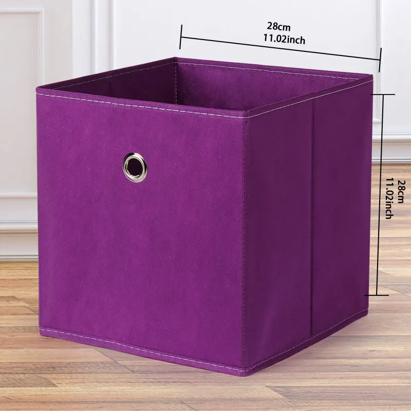 1pc No Lid Storage Box Fabric Storage Box Foldable Organiser Storage Shenanigans