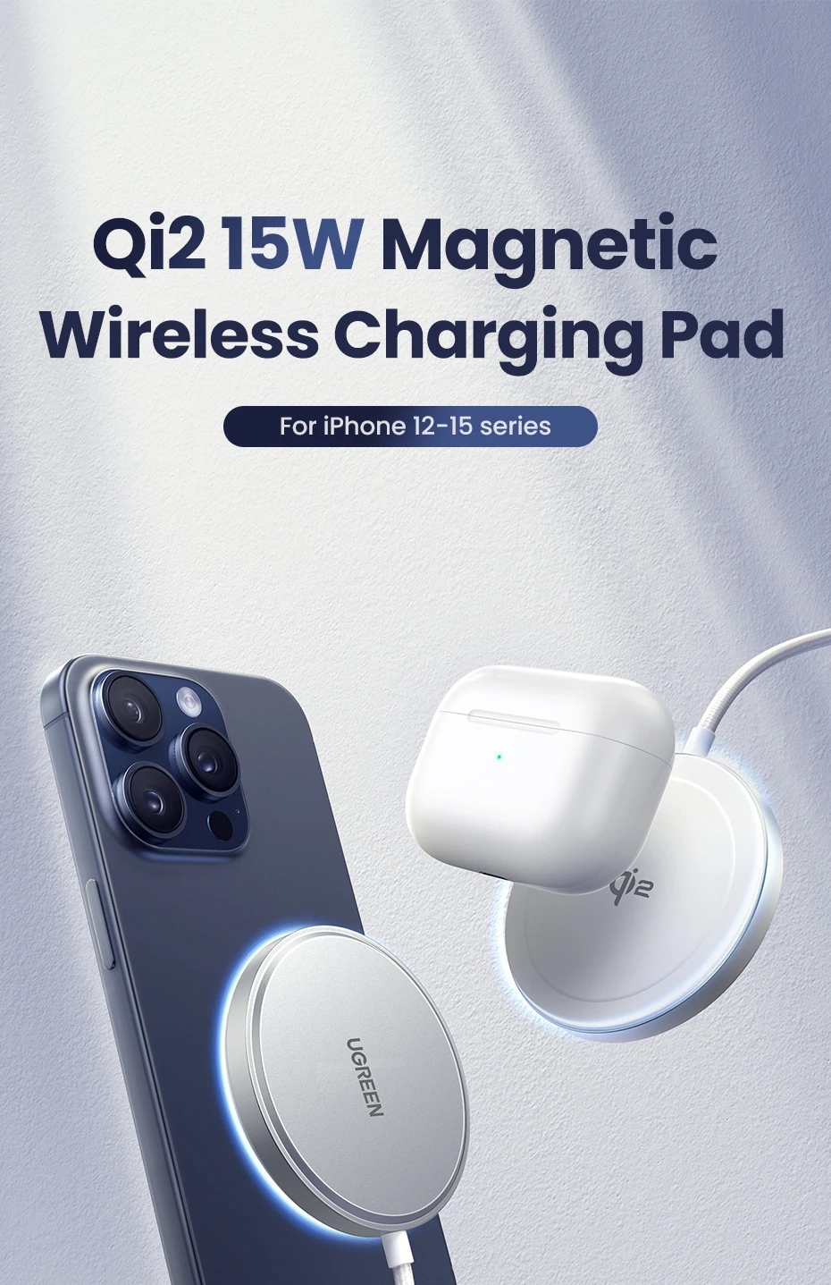 Câble De Charge Magnétique USB à Rotation 360° Pour IPhone - 1m, LED, Puissant Aimant - Floveme