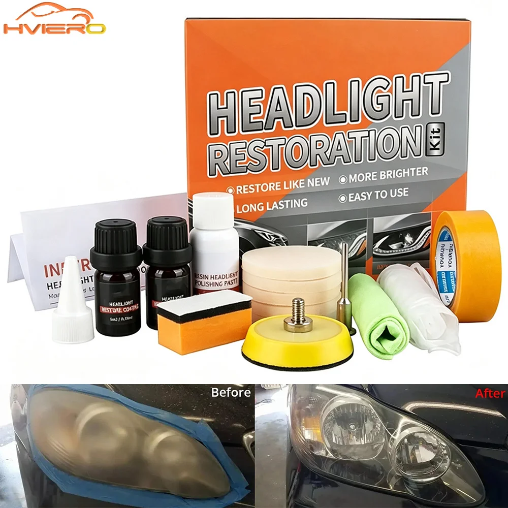 5/10/30ML Car Headlight Restorer Liquid For Headlamp Lens Polishing Renovation Repair Clear Protective Detailing Care Supplies