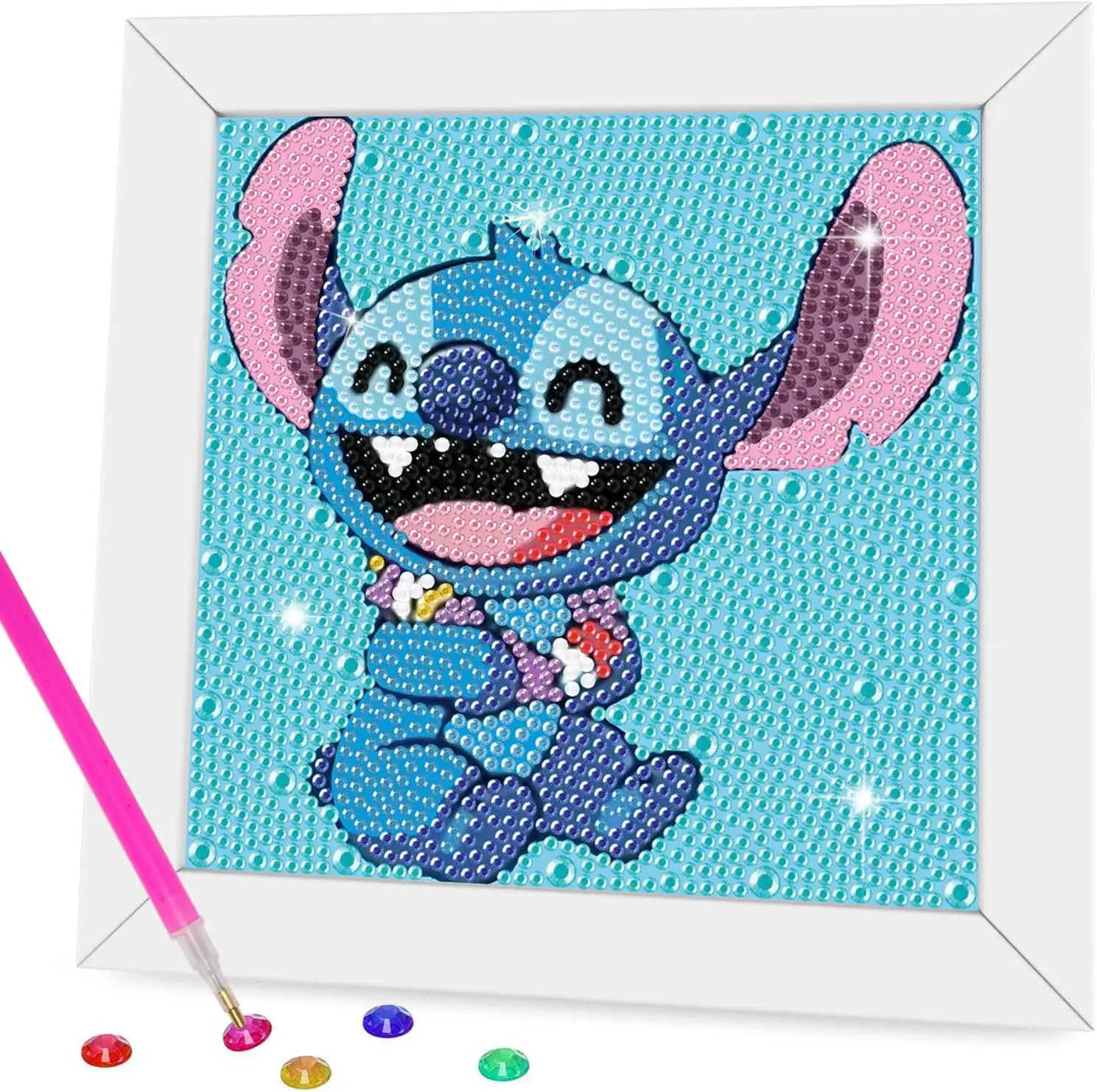 

New 5d Stitch Round Crystal Diamond Painting Diy Handmade Sticker Diamond Decorative Painting Children's Crafts