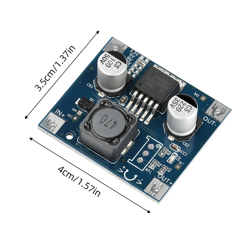 LM2596 전자 프로젝트용 DC 3-40V ~ 3.3V/5V/9V/12V/18V DC1.5-35V 전압 변환기를 조정하는 스텝다운 전원 모듈