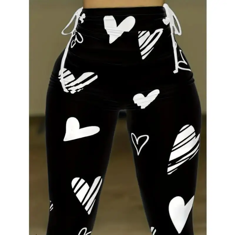 

Sexy High Waist Tight Pants for Women Thin Material High Waist Eighteen Pants Spring 2026 Ladies Faion Bot Wear