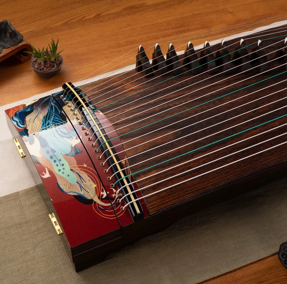 Guzheng 135cm 21 strings zither Red Rabbit Pattern Chinese string instruments