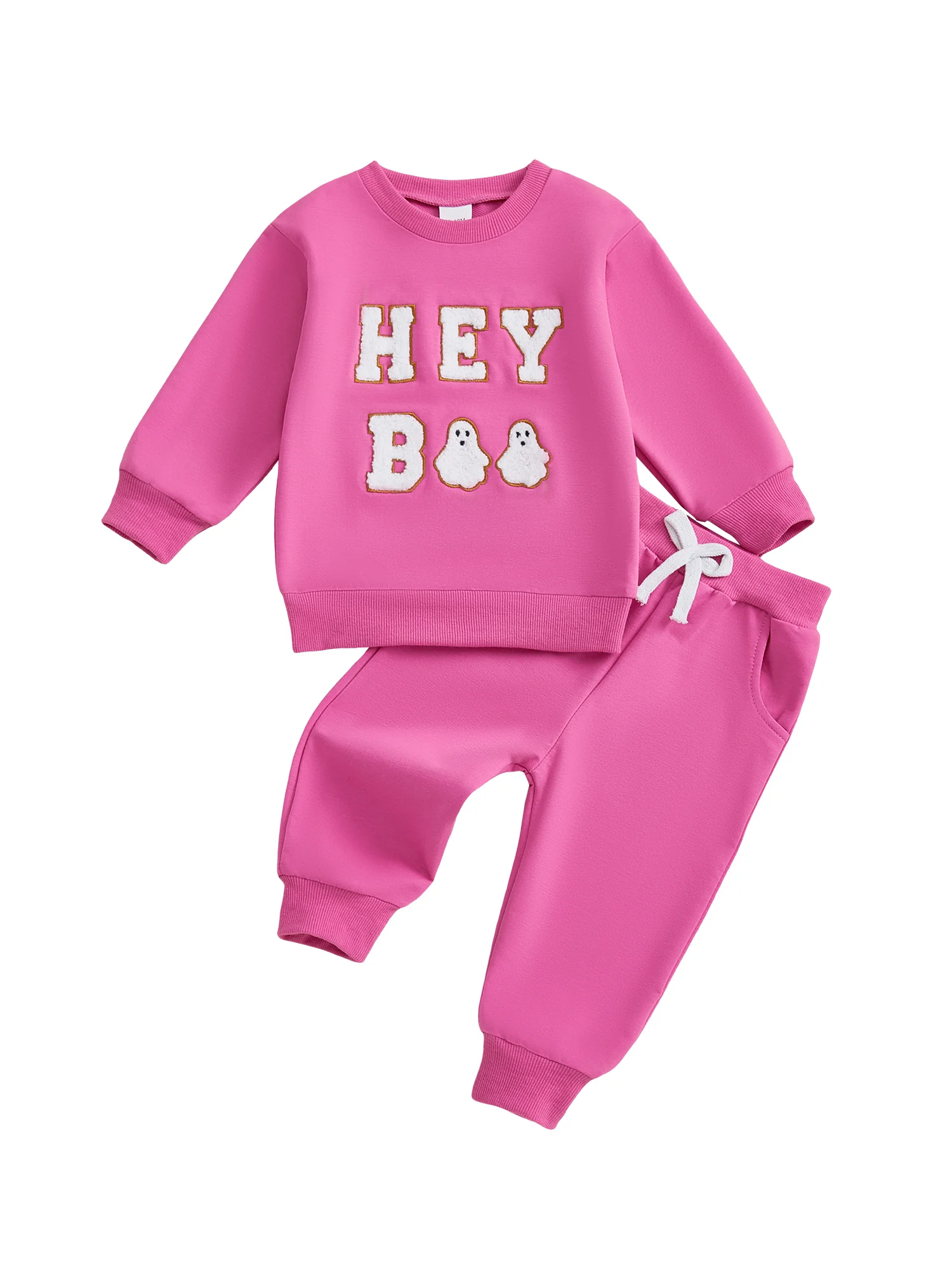 

Очаровательный комплект костюма на Хэллоуин для маленьких девочек со толстовкой с тыквой и эластичными штанами — комплект из двух предметов для малышей