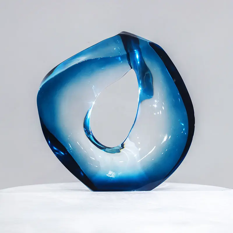 LMM irregular round special-shaped ornament villa model room entrance living room art decoration