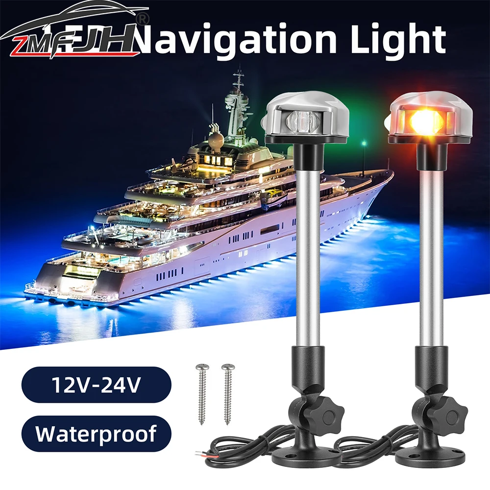 

LED Boat Navigation Light For Yacht Marine Anchor Light Sailing Signal Lamp Navigation Lamp Waterproof Boat Accessories 12V 24V