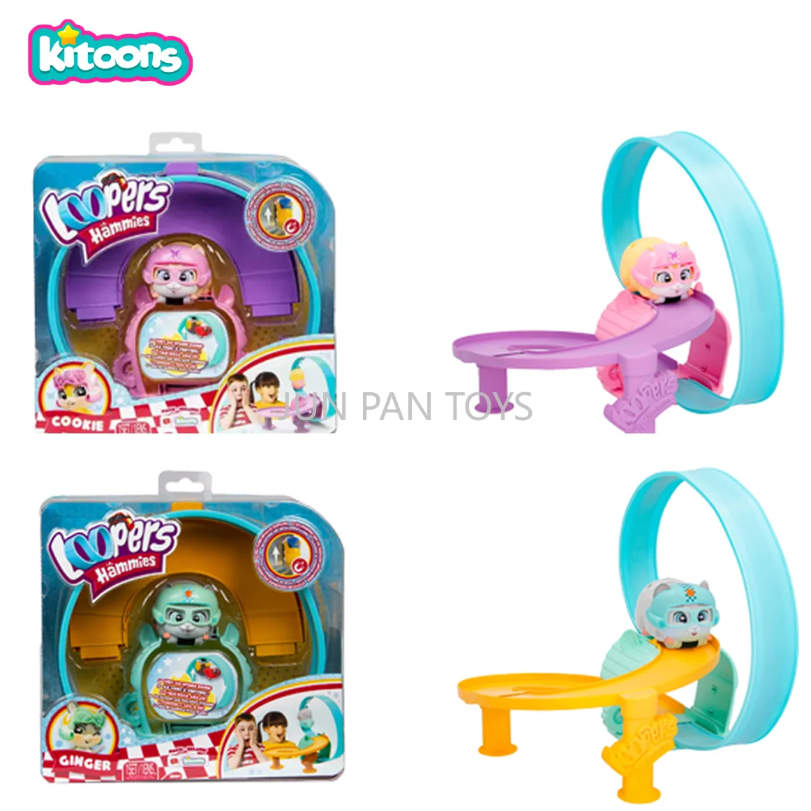 loopers-hammies-hamster-loop-cookie-ginger-interactive-car-wheel-splicing-track-car-children-educational-collectible-toy-gift