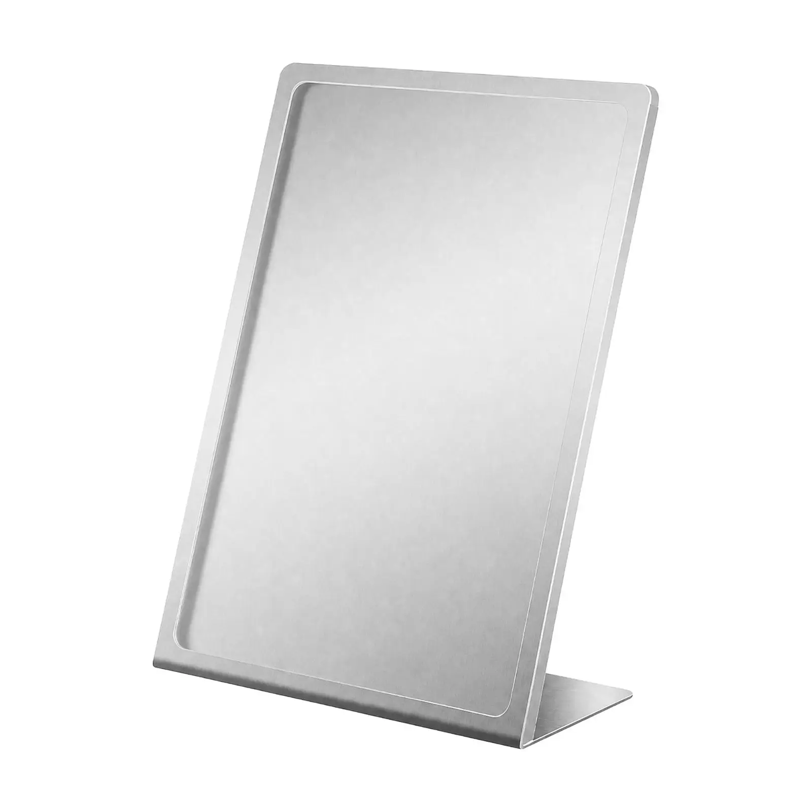 Durable Metal Menu Holder for Countertop Advertising Display Stand with Clear Acrylic Panel for Cafes