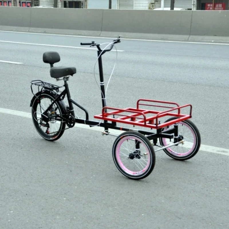 

Go to the three-wheel stall with people to pick up and drop off children, the elderly scooter, human pedal, disc brake