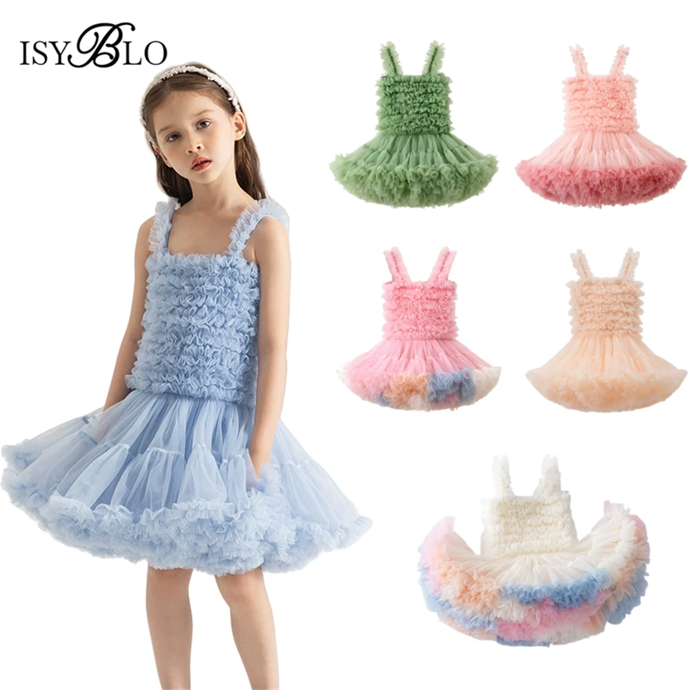 

Blossom Tutu Dress for Kids, Tank Sleeves Lovely Short Dresses, Chidren Costume Dress, Christmas Party Gown