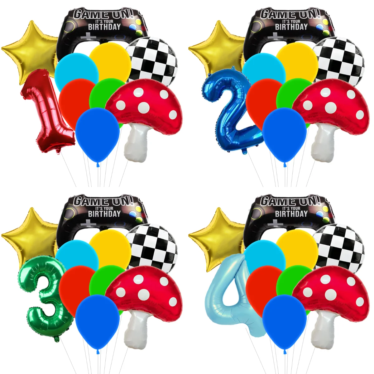 Party Games Mario - Balon w kształcie grzybka, balon foliowy
