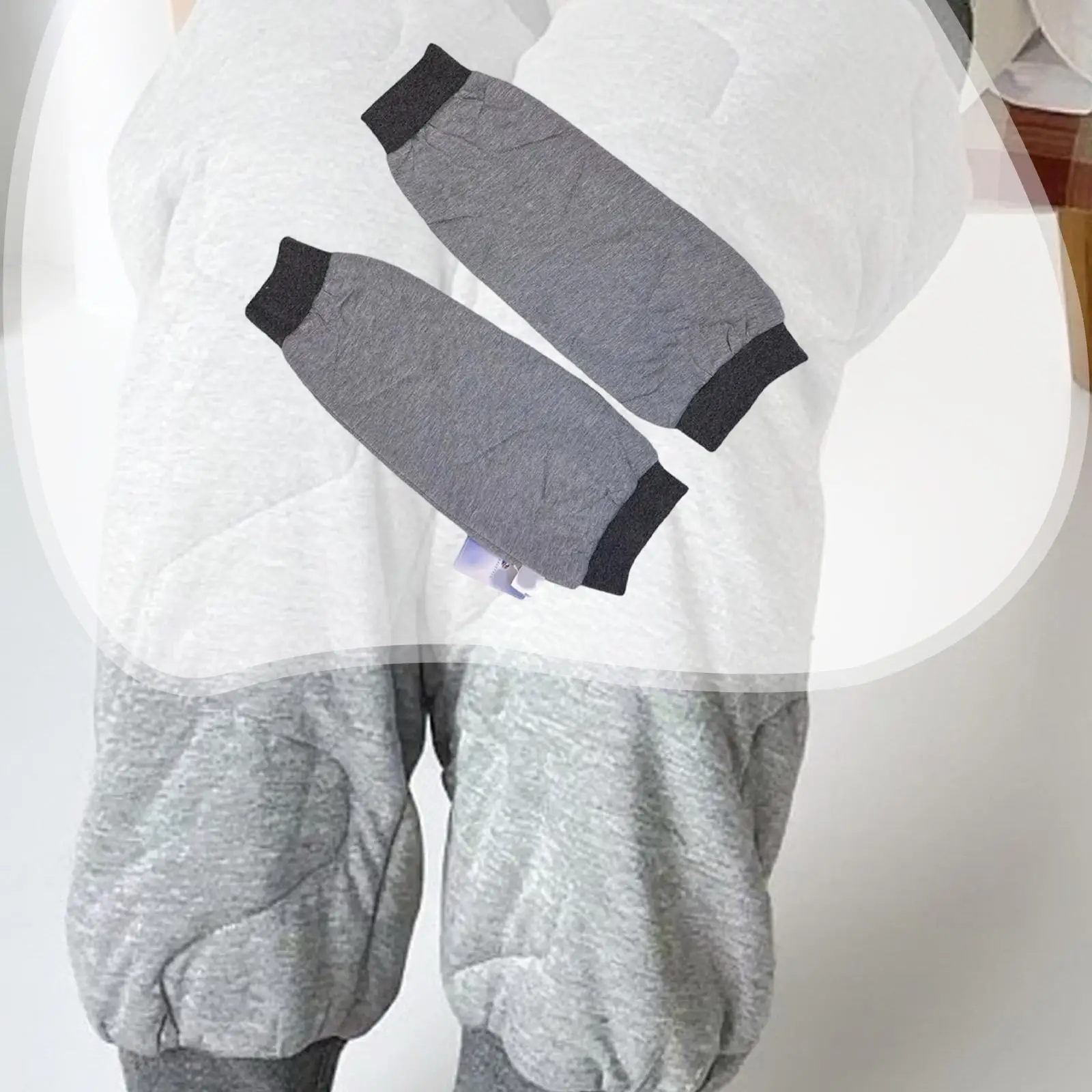 Women Loose Fit Cotton Leg Warmers Knee Sleeves for Sleeping Warm Air Conditioned Room Chilly Weather Comfortable Leg Covers