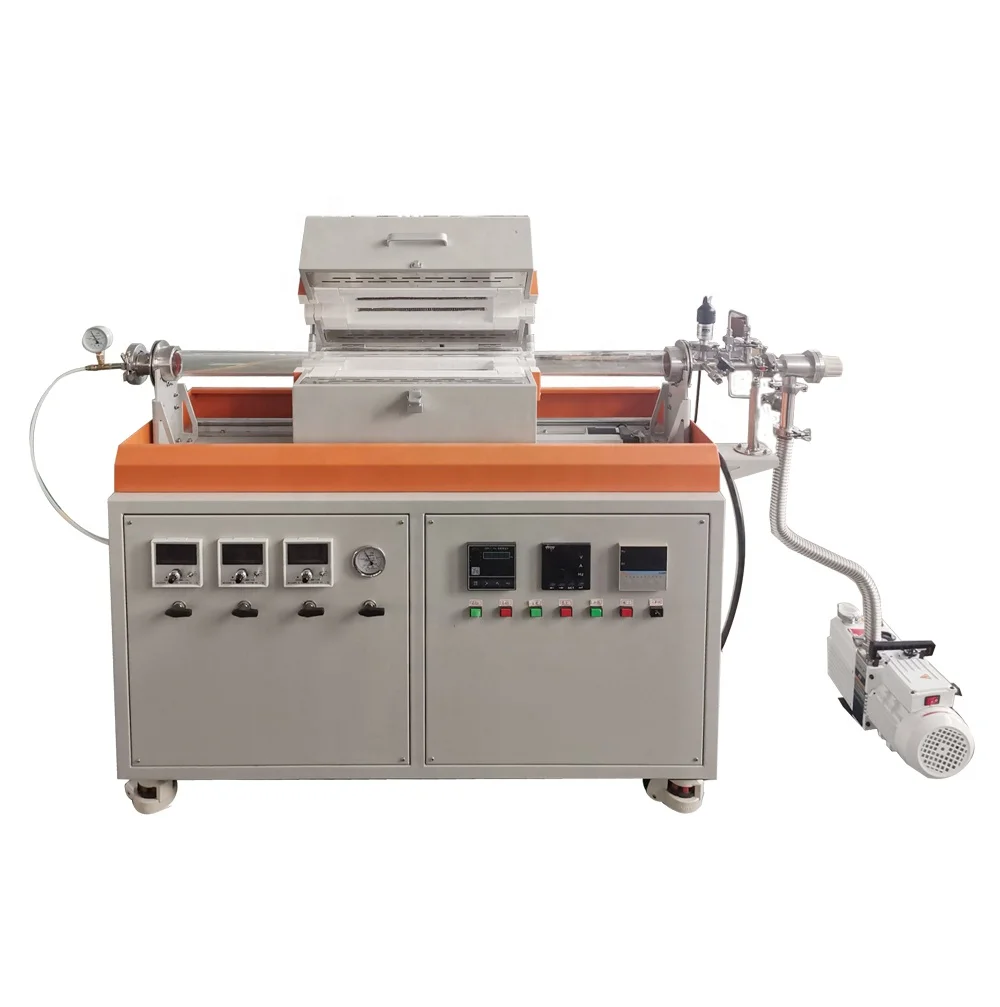 

Customizable 1200 1600 degree high temperature splitting laboratory quartz tube furnace, CVD machine furnace