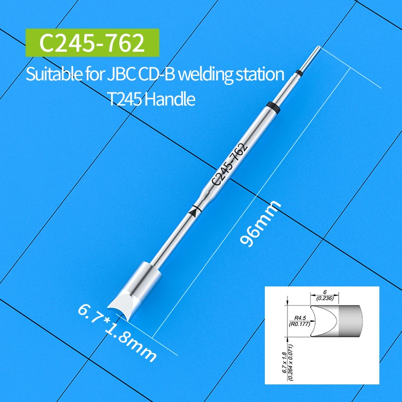 はんだごてチップc245, c245-067 758 760 762 785 790 931 938 jbc t245,はんだ付けステーション修理,PCB SMDツール用