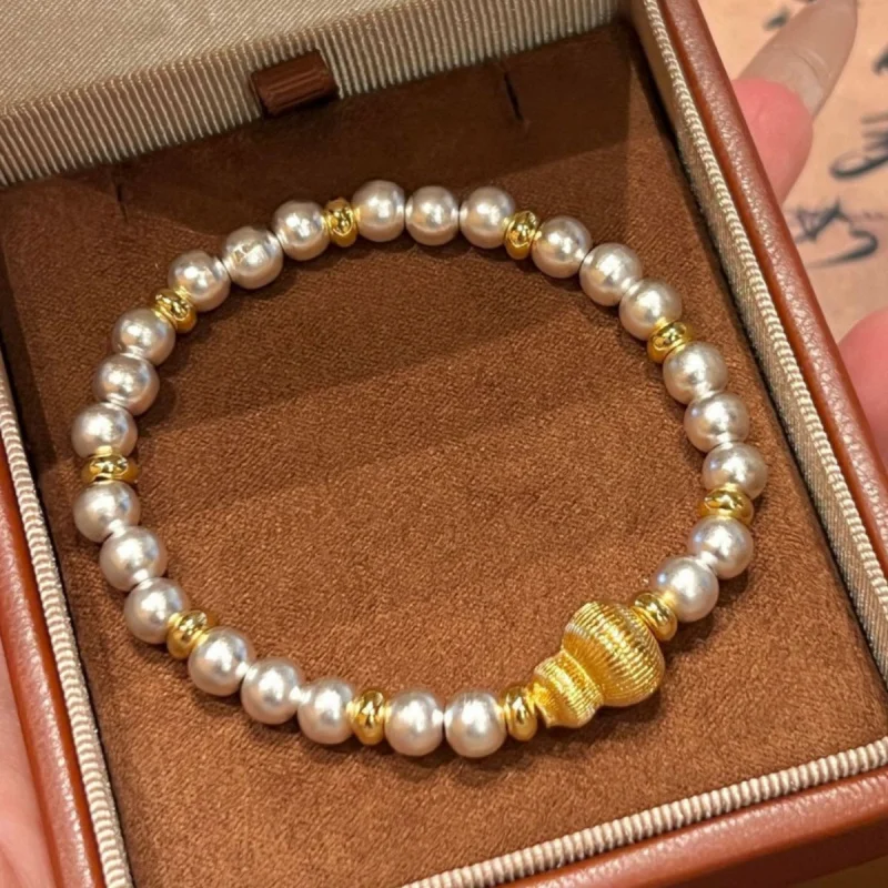 

Древний браслет из матовой золотой тыквы из бисера обеспечивает высококачественное ощущение. Браслет из бисера для девочек предназначенный для женщин.