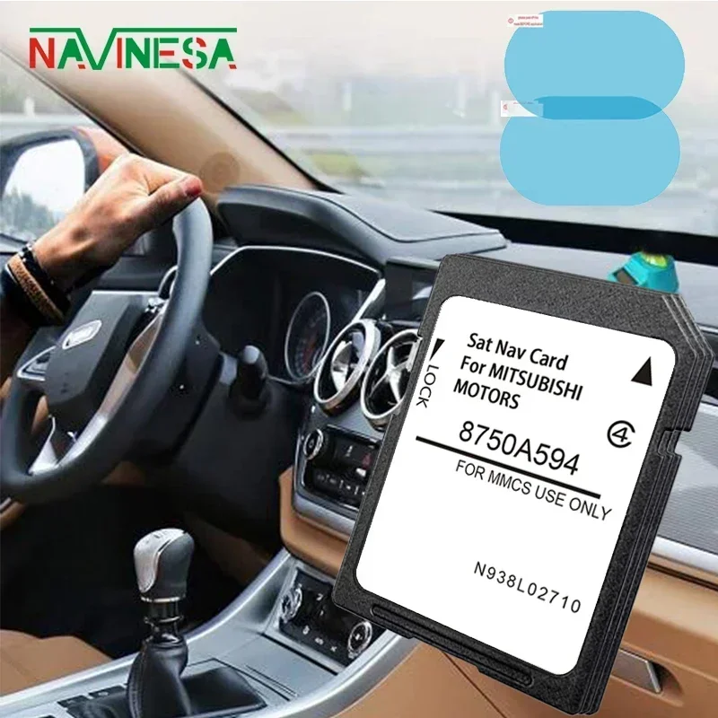 

New Maps for Mitsubishi Outlander ASX Lancer Pajero L200 Sat Nav 2021 Navigation SD Card Europe UK 16GB with Anti Fog Sticker