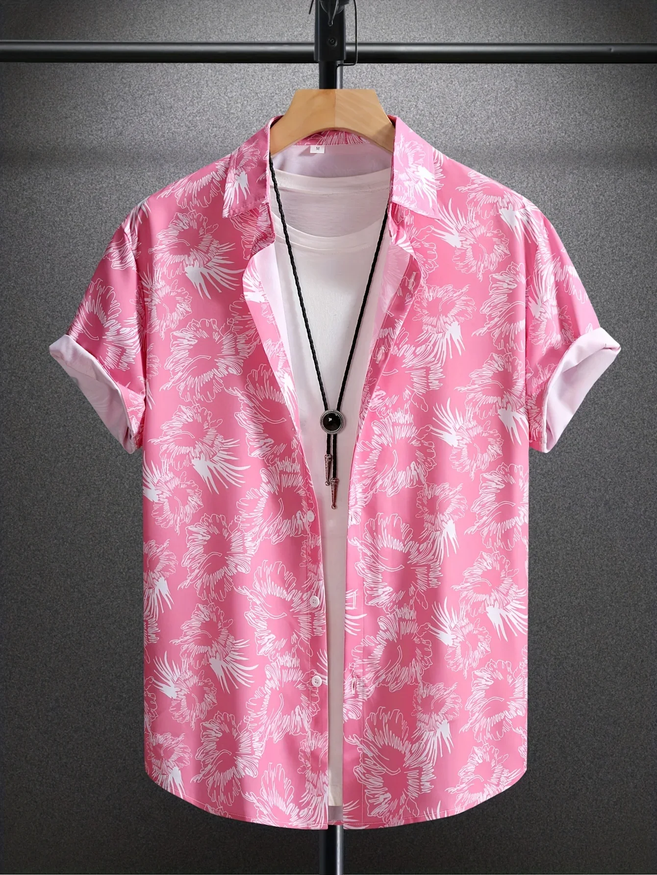 Men Multi Style Light Blue Aloha Hawaiian Shirt Watercolor Floral Print Short Sleeve Beach Vacation Blouse