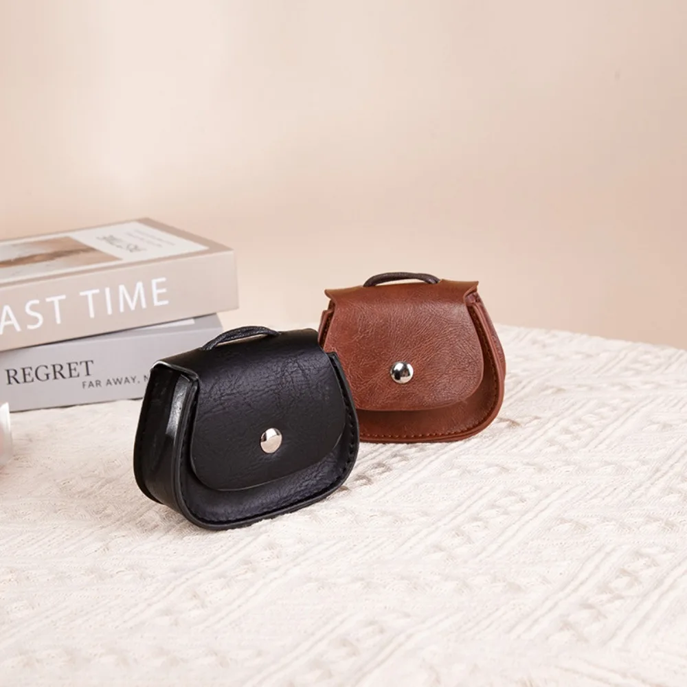 

Retro Korean Style Crossbody Bag Small Bag Mini Messenger Bag Pu Leather Coin Purse Headphone Bag Shoulder Bag Lipstick Bag Gift