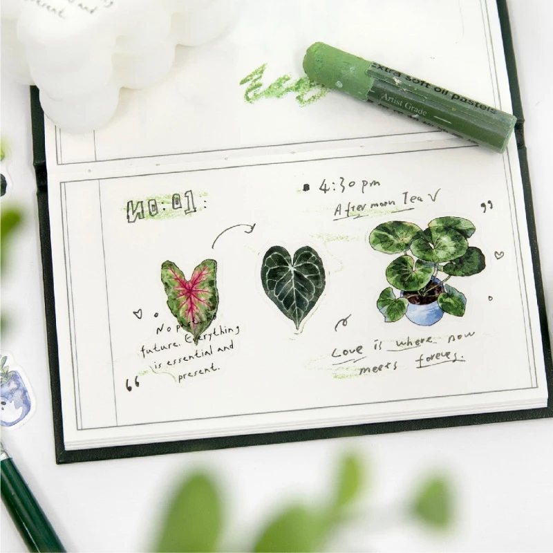 Fragment of Life Series Vintage Plant Flower Landscape PET Sticker Creative DIY Journal Material Collage Stationery