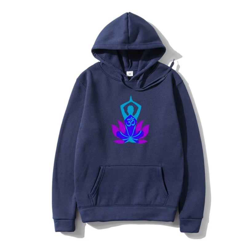 

Om Hoodie Men Meditation Hoodie 2022 New Cotton Fabric Warm Custom Prin Hoodie Lotus Sweatshir Hoody OverAutumnd Male Fleece