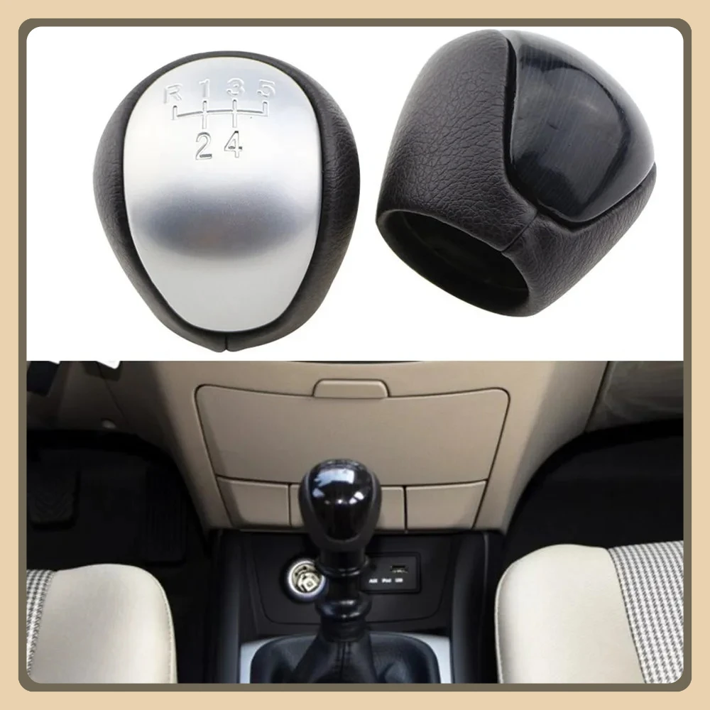 5 Speed Leather Car Shift Gear Knob Lever Gaitor Cover for Hyundai Elantra I30 2008-2016 for KIA Forte Cerato Koup 2009-2015