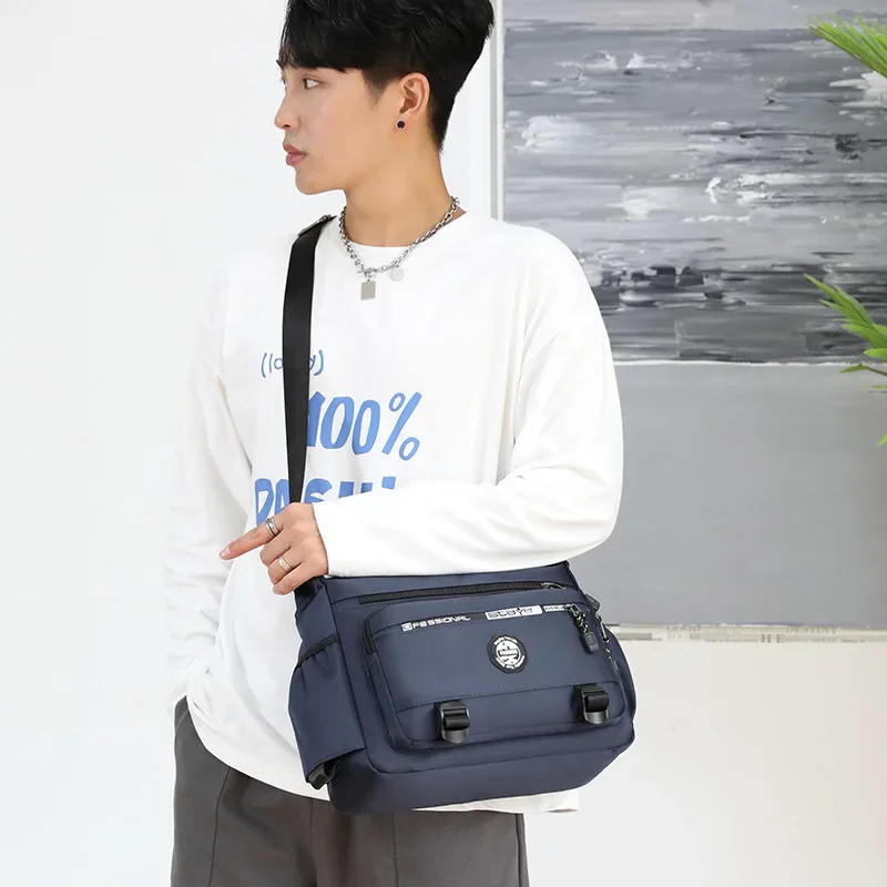 Large Capacity Men's Bag Fashion Shoulder Bag Multi-pocket Crossbody Bag Men's Business Casual Backpack Business Bag Tool Kit