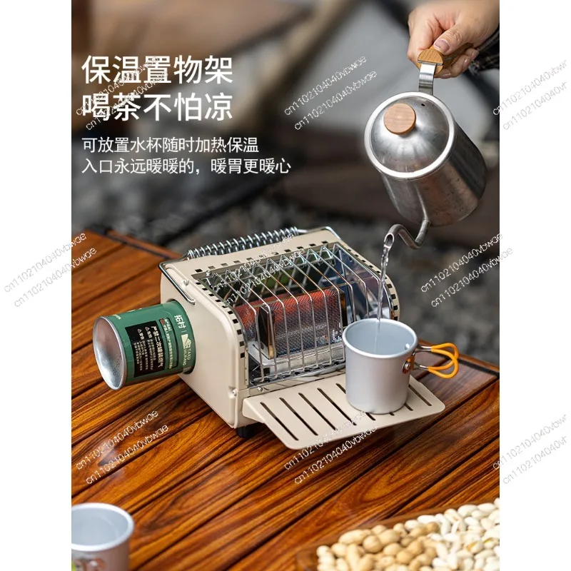 Outdoor Mini Cassette Heating Stove, Indoor Smokeless Fire Heater, Portable Camping Hand Warmer