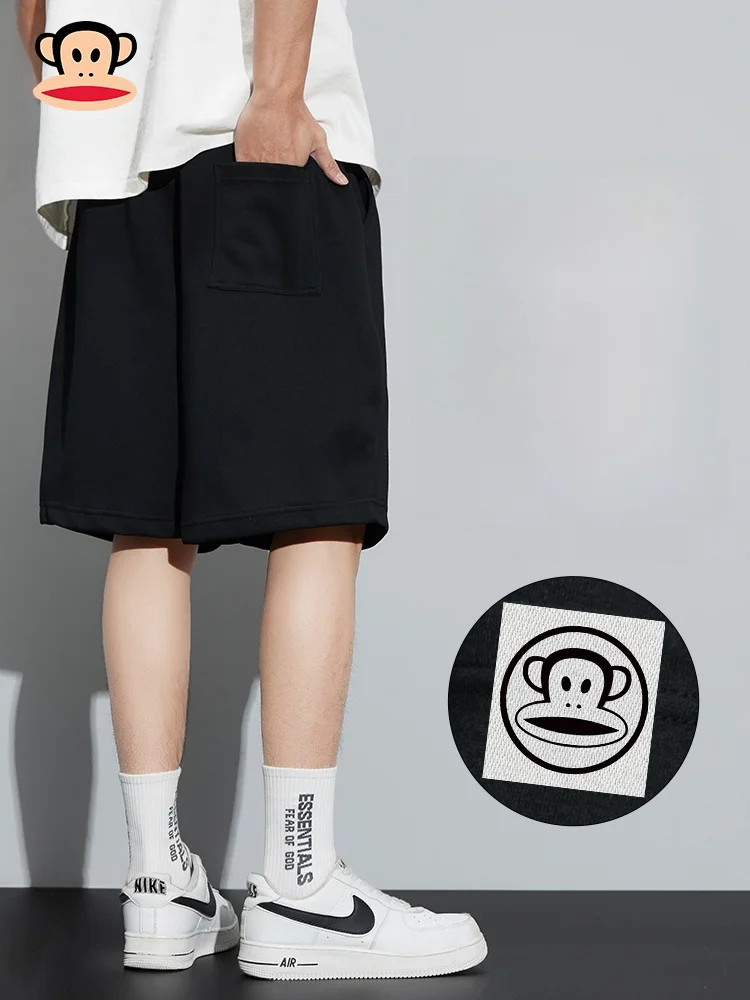 

Мужские повседневные спортивные шорты Paul Frank, лето 2026, свободный крой, длина до колена, дышащие, комфортные, из смесового полиэстера и хлопка