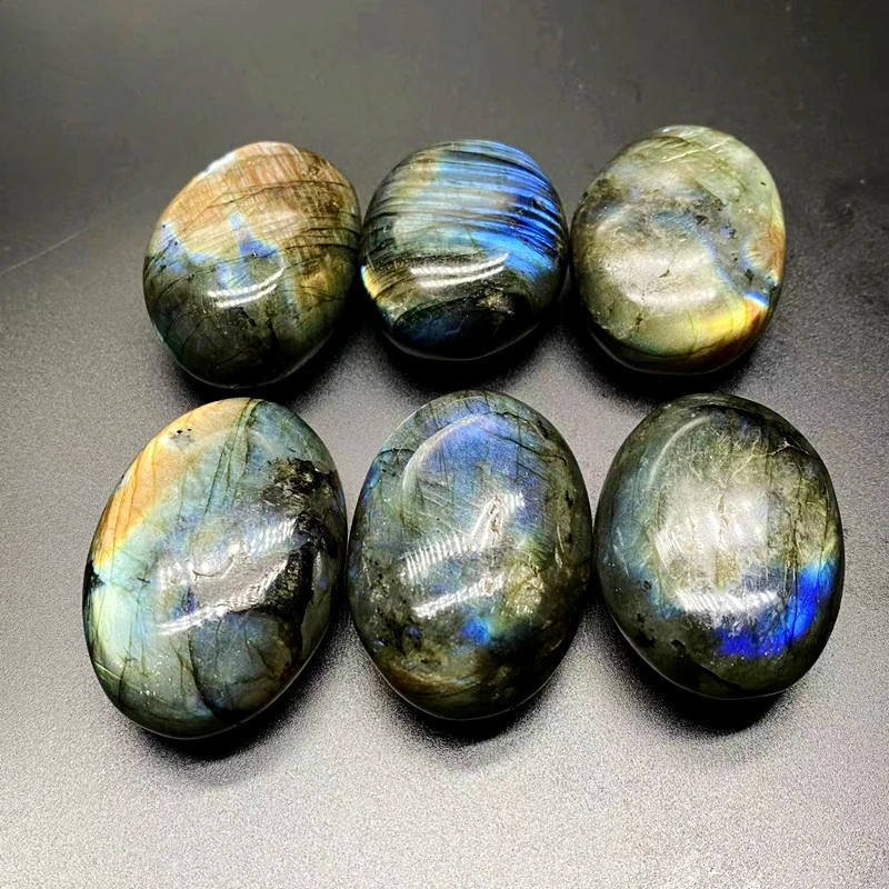 1PC Colorful Natural Moonlight Stone Crystal Labradorite Nunatak Grey Shining Moonstone Decoration Craft