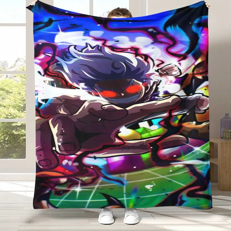 Anime Zoro One P-Piece Straw Hat Pirates Soft Flannel Throw Blanket,Cozy Warm Blanket for Bed,Sofa,Living Room,Picnic,Camping