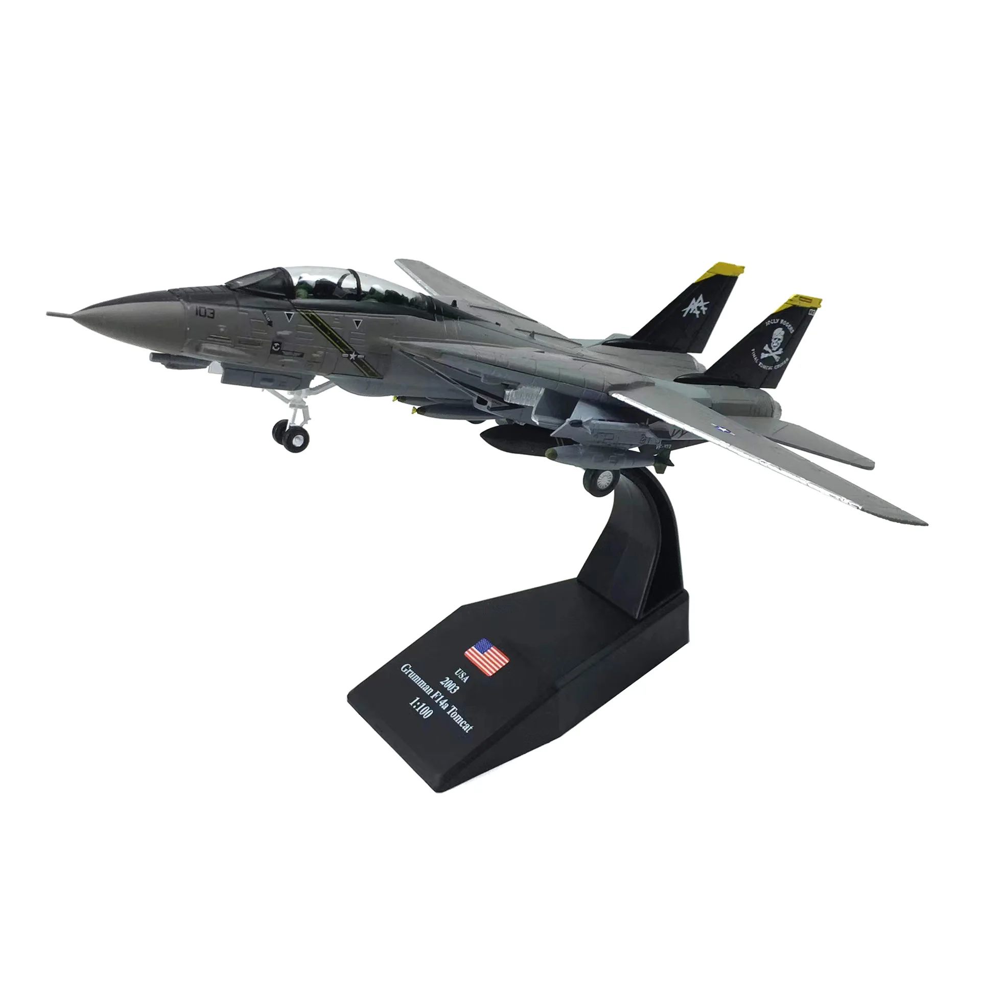 

1:100 Diecast Model Toy F-14 Super Flanker Jet Fighter Aircraft Alloy Fighter Model Collectible Model Airplane Toy Festival Gift