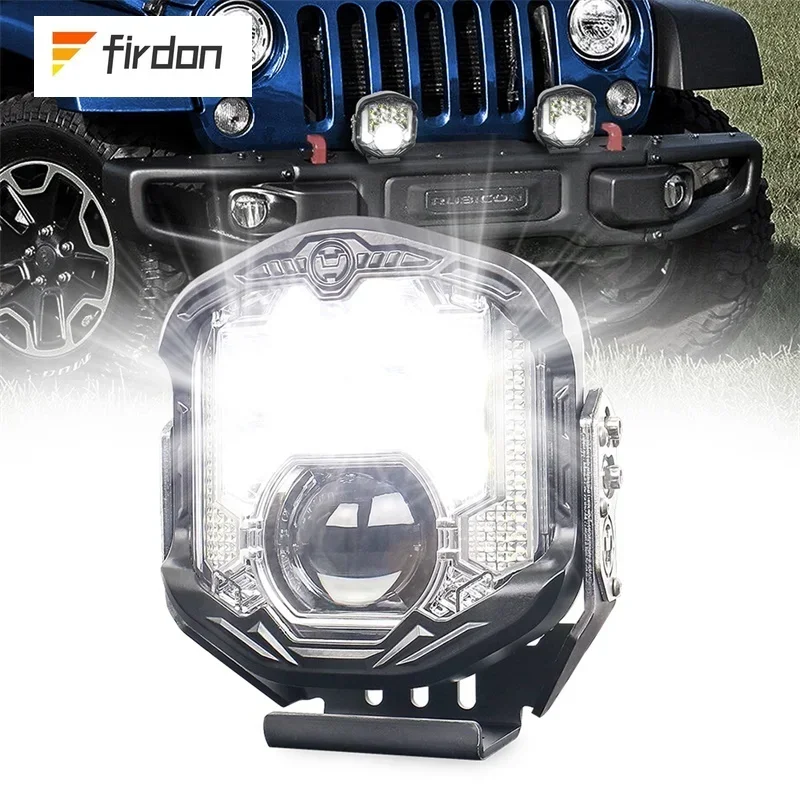 7 inç LED Işık Bölmeleri Off Road LED Sürüş Işıkları 95 W 8500lm Kamyon ATV UTV RV SXS Araba Off-Roading Sis Traktörleri