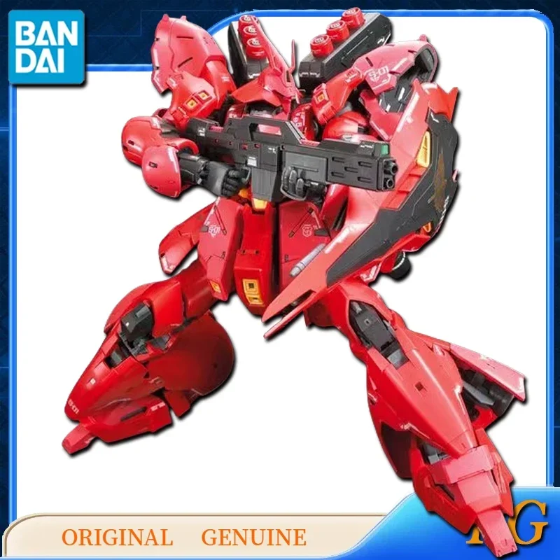 Bandai Original Genuine GUNDAM RG MSN-04 SAZABI Figurki akcji z anime Zabawki dla chłopców Dziewczynki Prezent dla dzieci Model kolekcjonerski Ozdoby