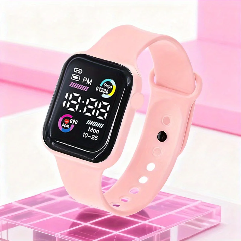 2026 New set of fashion electronic watch necklace earrings ring set for teenagers boys and girls, the best choice for frien view 3