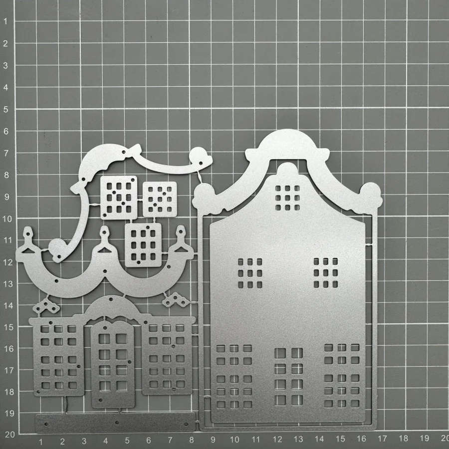 Nieuwe collectie Market Plaza Housing Series Metalen snijmessen voor doe-het-zelf scrapbooking kaarten maken stencils embossing ambachtelijke decoratie
