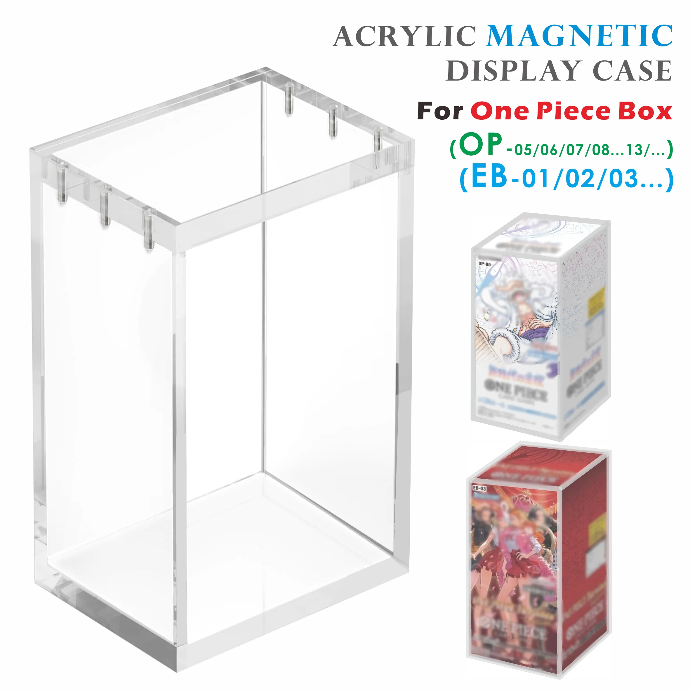 حافظة عرض مغناطيسية من الأكريليك لقطعة واحدة يابانية (OP-05/06/07/08...& EB-01/02/03...)