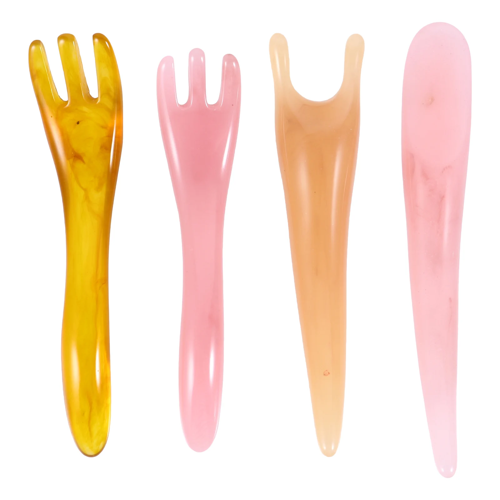 

4 Pcs Gua Scraper Massage Tool Smooth Scraping Board Body Skin Care Pain Relief Facial Tools Highest Quality